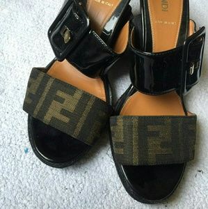 Brand New Fendi Wedges Sandals